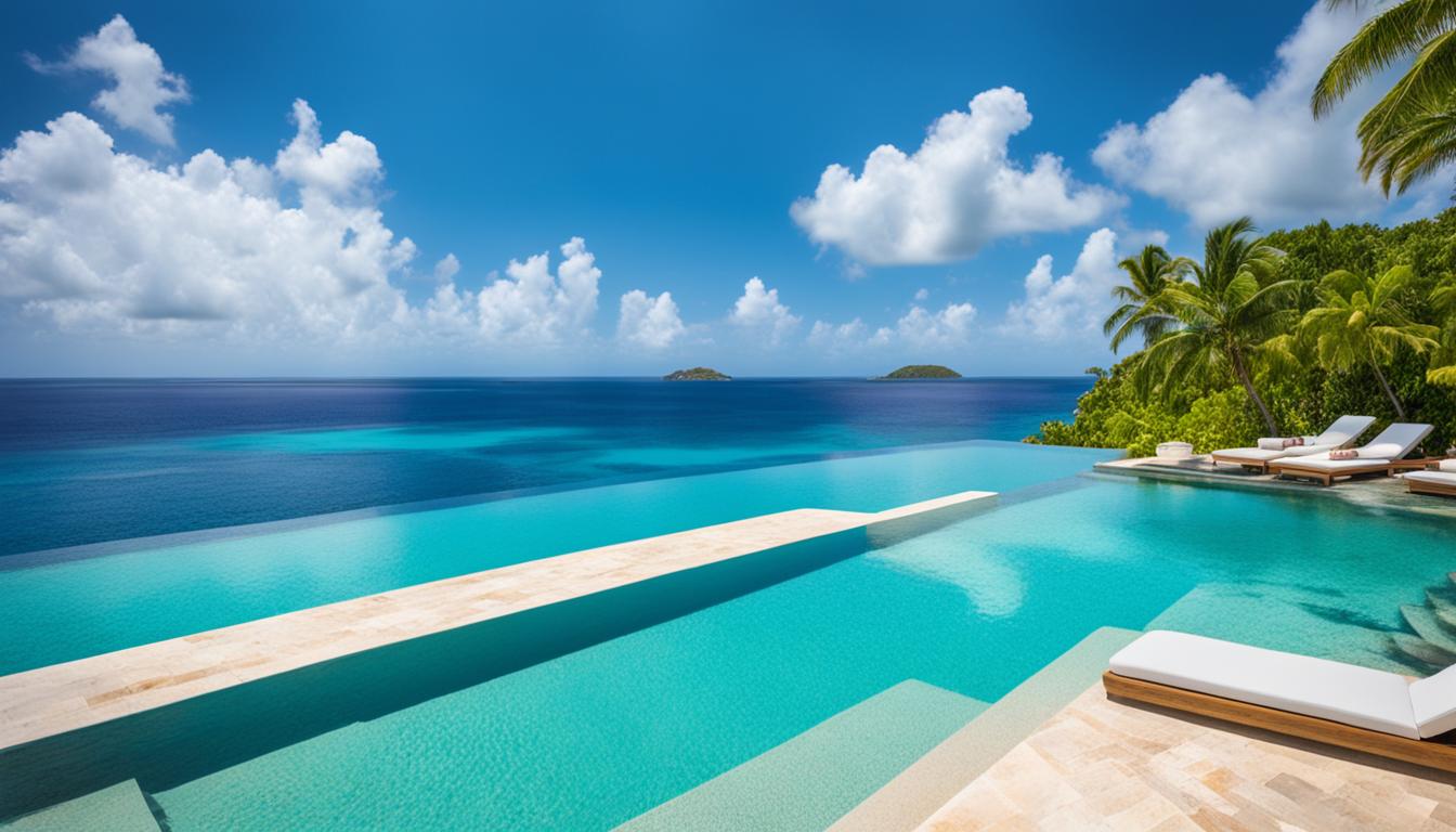 infinity pool on Jumby Bay Island